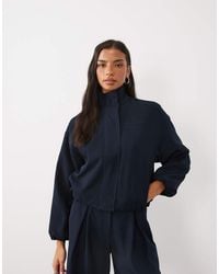 4th & Reckless - Tailored Funnel Neck Jacket Co-Ord - Lyst