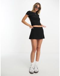 ASOS - Mini-Skort Van Gladde Stof - Lyst