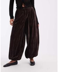 ASOS - Getailleerde Crinkle Fluwelen Jogger - Lyst
