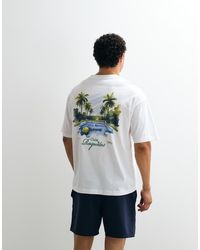 ASOS - Oversized T-shirt With Tennis Back Graphic - Lyst