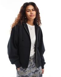 Collusion - Zip Through Boxy Hoodie - Lyst