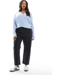 ASOS - Asos Design Curve Ankle Grazer Comfort Stretch Straight Leg Jeans - Lyst