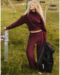 Stradivarius - Interlock High Neck Sweatshirt - Lyst