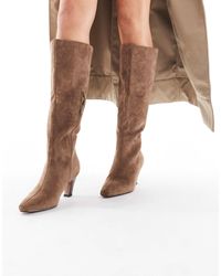 schuh - Delia Kitten Heel Knee Boots - Lyst