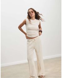 Stradivarius - Flowing Creased-effect Trousers - Lyst