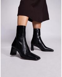 ASOS - – ramona – ankle-boots aus leder - Lyst