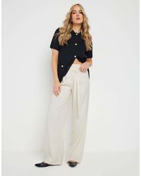 Long Tall Sally - Tie Wide Leg Trousers - Lyst