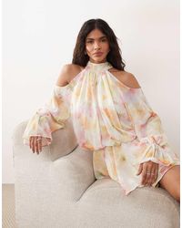 Gina Tricot - Boho Chiffon Mini Dress - Lyst