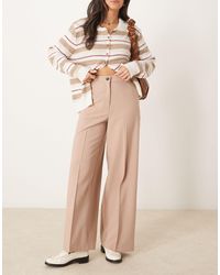 ASOS - Pantalon décontracté coupe droite ajustée - abricot - Lyst