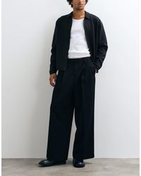 ASOS - Tailored Double Pleated Loose Leg Pants - Lyst