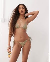 Motel - – lentra – seitlich gebundene bikinihose - Lyst