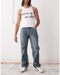 Weekday - Space Relaxed Fit Straight Leg Jeans - Lyst