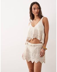 Miss Selfridge - Camitop Met Open Steek - Lyst