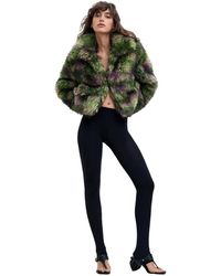 Desigual - Synthetic Fur Coat Lacroix - Lyst