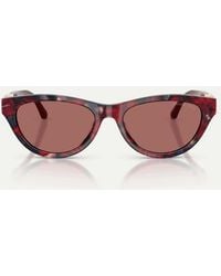 Michael Kors - Napa Valley Oval Sunglasses With Lens - Lyst