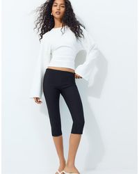 Stradivarius - Long Sleeve Fitted Waist T-shirt - Lyst