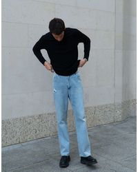 Labelrail - X isaac hudson – klassische jeans mit geradem bein - Lyst