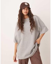 ASOS - Oversized T-Shirt Met Lange Pasvorm Van Zware Stof - Lyst