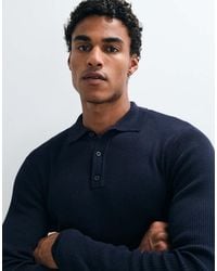 ASOS - Essentials Micro Rib Muscle Fit Lightweight Knitted Polo - Lyst