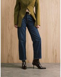 ASOS - Jeans Alla Caviglia Comfort Stretch Con Gamba Dritta Lavaggio Scuro - Lyst