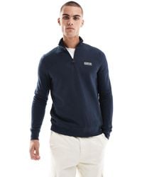 Barbour - Essential Half Zip Sweatshirt - Lyst