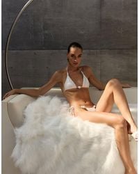 Cin Cin - Orion Sequin Triangle Bikini Top With Pearl - Lyst