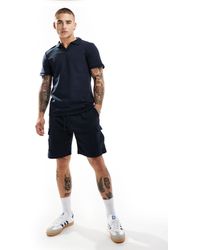 Brave Soul - Co-ord Heavyweight Textured Cargo Shorts - Lyst