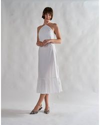 Glamorous - Halterneck Midi Dress - Lyst