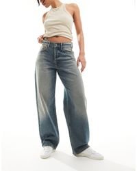 Collusion - X014 antifit - jeans ampi a vita medio alta slavato - Lyst