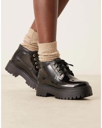 Timberland - Stone street nellie - bottes mi-montantes en cuir verni - Lyst