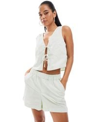 ONLY - Short d'ensemble style caleçon - vichy - Lyst