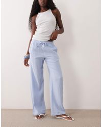 Jdy - Wide Leg Cheesecloth Trousers - Lyst