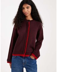 ASOS - Knitted Jumper With Contrast Tipping - Lyst