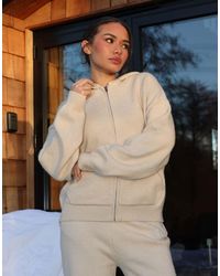 SIMMI - Harper Knitted Zip Hoodie - Lyst