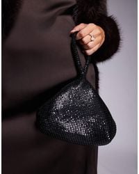 ASOS - Chainmail Mini Grab Cookie Clutch Bag - Lyst