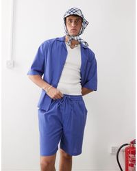 Collusion - – strukturierte shorts aus webstoff - Lyst