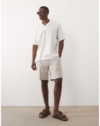 Only & Sons - Loose Fit Shorts With Linen - Lyst