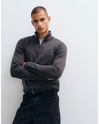 Threadbare - Pull en maille à col zippé quart - Lyst