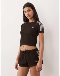 adidas Originals - Knitted Crochet Cali Tee - Lyst