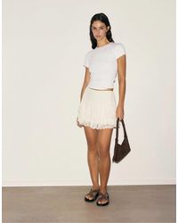 Pull&Bear - Minirock mit spitze und rüschen - Lyst