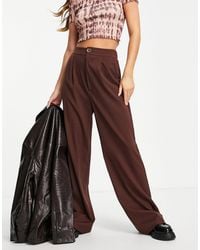 Stradivarius - Wide Leg Relaxed Dad Trousers - Lyst