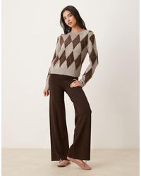 Mango - Knitted Pleat Front Trouser - Lyst