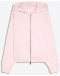 Bershka - Zip-Up Plush Hooded Jacket - Lyst