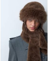 Vero Moda - Faux Fur Beanie - Lyst