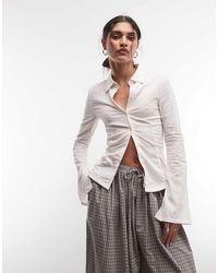 Monki - Fitted Shirt - Lyst
