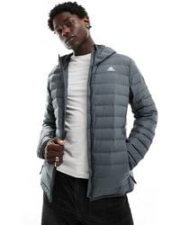 adidas Originals - Adidas Outdoor Varilite Padded Hooded Jacket - Lyst