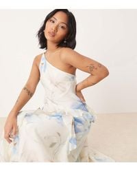 Forever New - One Shoulder Ruffle Maxi Dress - Lyst