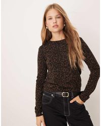 Mango - Fine Knitted Top - Lyst