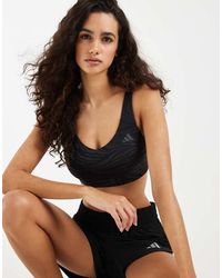 adidas Originals - All Me Essentials Graphic Light Support Bra - Lyst
