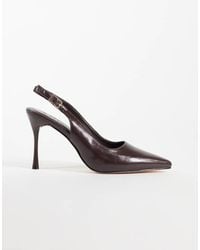 SEQWL - Sling Back Pointed Stiletto Heeled Shoes - Lyst